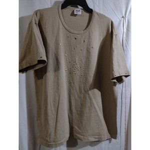 XL TShirt with embellished front and sleeves, excellent condition